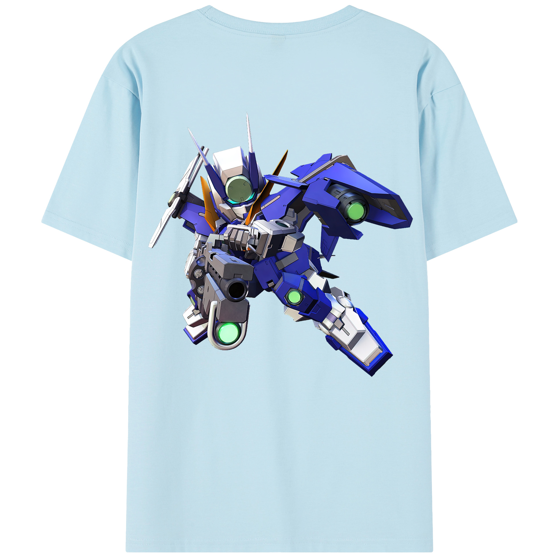 （画像用） 機動戦士ガンダム Mobile Suit Gundam 綿100％半袖Tシャツ（背面プリント）